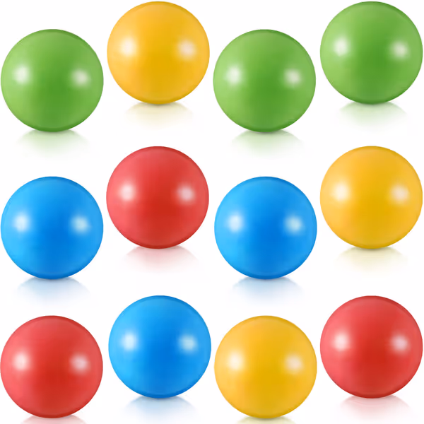 Civaner 12 Pcs Multi-Colored Plastic Replacement Balls